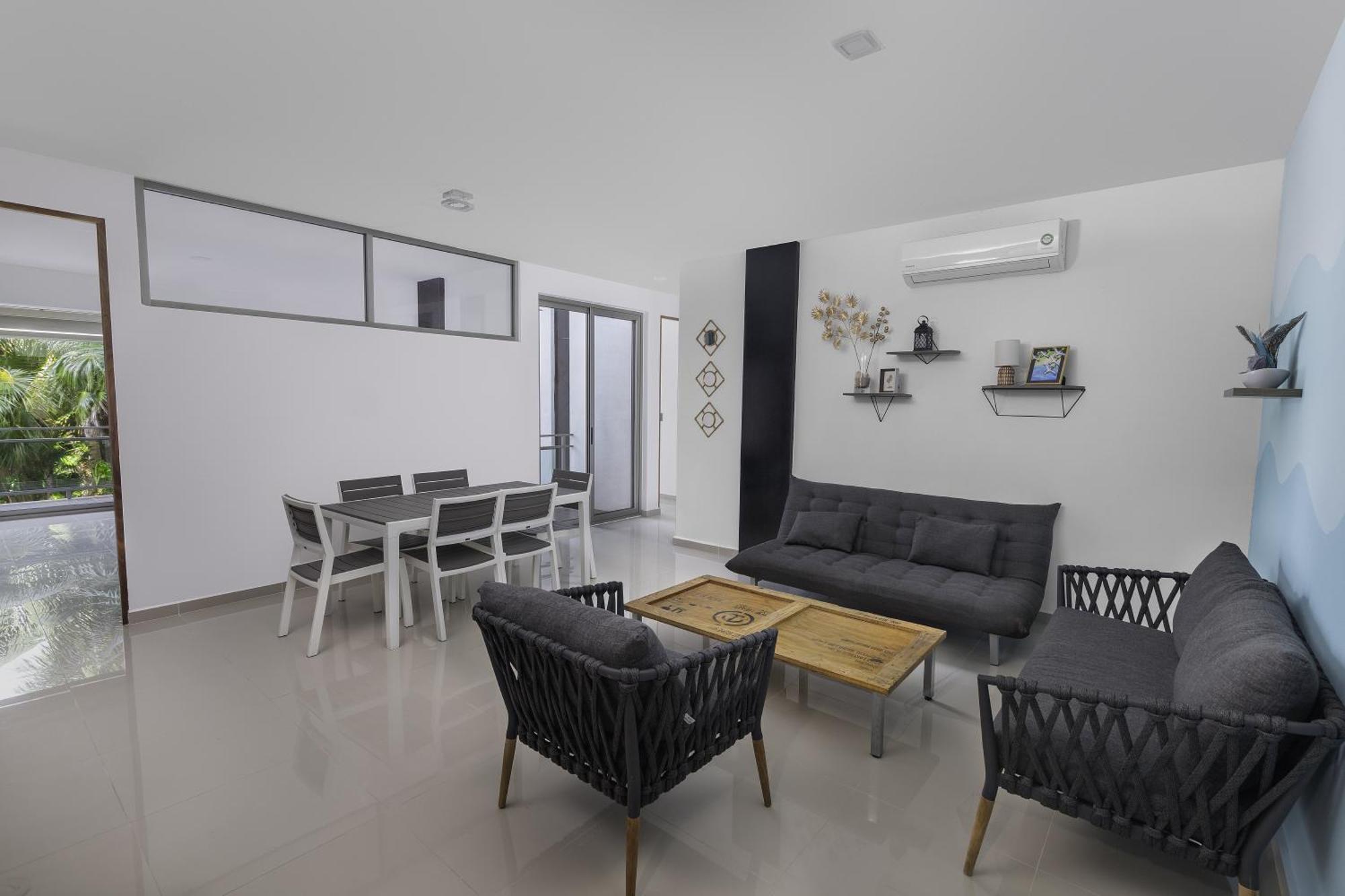 Angelina 28 Beachfront And Family Apartments - Modern And Relaxing Long Stays - 20 Min From Cancun Airport Пуэрто-Морелос Экстерьер фото