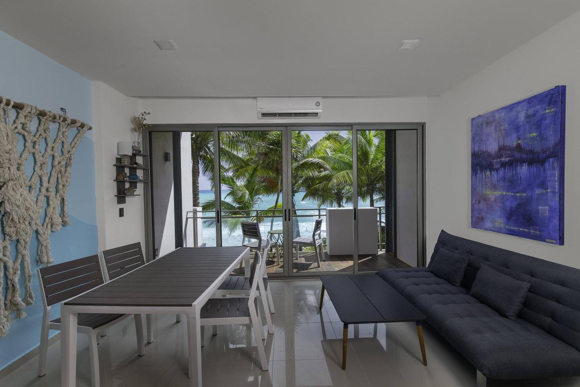 Angelina 28 Beachfront And Family Apartments - Modern And Relaxing Long Stays - 20 Min From Cancun Airport Пуэрто-Морелос Экстерьер фото